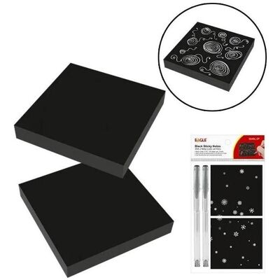 Heft + Block, Selbstklebendes Notizbuch 75x75 + 2+2 EAGLE-Stifte (Blanko) Heft + Block, Selbstklebendes Notizbuch 75x75 + 2+2 EAGLE-Stifte (Blanko)