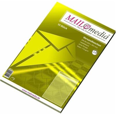 Mailmedia, Versandtasche + Luftpolstertasche, Versandtasche natron braun, B4, ohne Fenster (10 Stk.) Mailmedia, Versandtasche + Luftpolstertasche, Versandtasche natron braun, B4, ohne Fenster (10 Stk.)