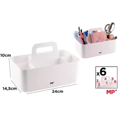 Main paper, Schreibtisch Accessoire, Schreibtisch-Organizer mit Griff, weiss Main paper, Schreibtisch Accessoire, Schreibtisch-Organizer mit Griff, weiss