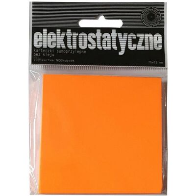 Ziemia Obiecana, Haftnotiz, Elektrostatische Notizzettel 75x75mm 100K Orange. (75 x 75 mm) Ziemia Obiecana, Haftnotiz, Elektrostatische Notizzettel 75x75mm 100K Orange. (75 x 75 mm)