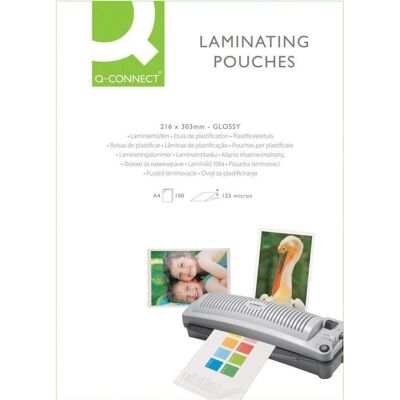 Q-Connect, Laminierfolie, Laminierfolien glänzend (A4, 100 Stk., 125 µm) Q-Connect, Laminierfolie, Laminierfolien glänzend (A4, 100 Stk., 125 µm)