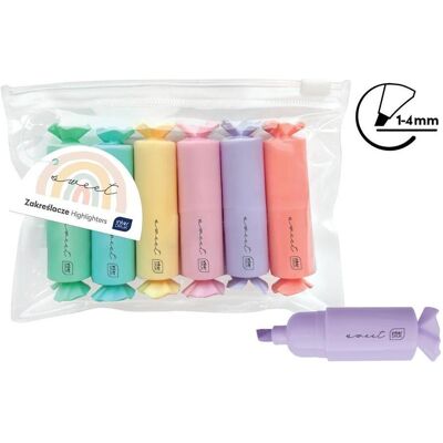 Interdruk, Marker, Textmarker Sweet 6 Farben Pastell (6x) Interdruk, Marker, Textmarker Sweet 6 Farben Pastell (6x)