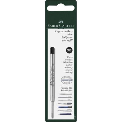 Faber-Castell, Ersatzpatronen + Tintenfass, Kugelschreibermine XB (Schwarz, 0.60 mm, 1 Stk.) Faber-Castell, Ersatzpatronen + Tintenfass, Kugelschreibermine XB (Schwarz, 0.60 mm, 1 Stk.)