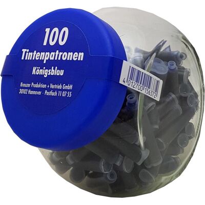 Pelikan Ersatzpatronen + Tintenfass, Tinte 4001 (Blau, Dunkelblau, 100 Stk.) Pelikan Ersatzpatronen + Tintenfass, Tinte 4001 (Blau, Dunkelblau, 100 Stk.)