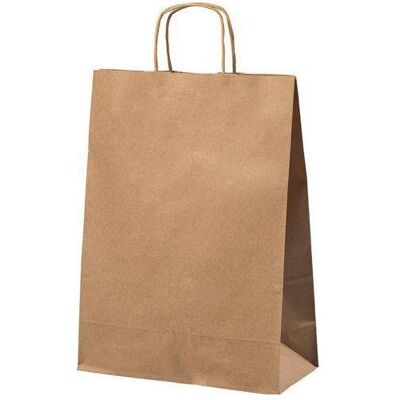 Mailmedia Kraftpapier Tragetasche mit Griff - 8,7L - Braun Mailmedia Kraftpapier Tragetasche mit Griff - 8,7L - Braun