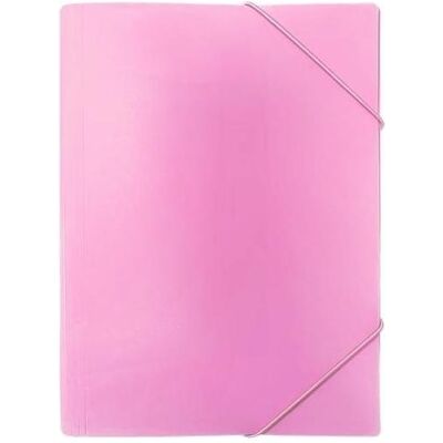 Biurfol, Mappe, A4 PP-Ordner mit Gummiband, pastellrosa (A4) Biurfol, Mappe, A4 PP-Ordner mit Gummiband, pastellrosa (A4)