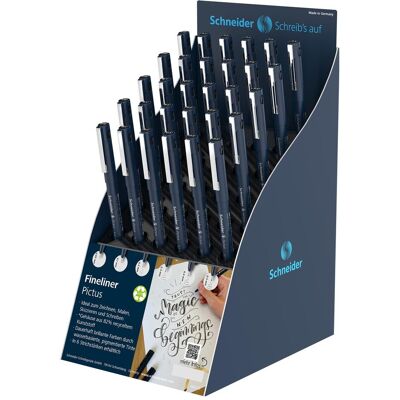 Schneider, Schreibstifte, Display Fineliner Pictus sortiert schwarz (30x) Schneider, Schreibstifte, Display Fineliner Pictus sortiert schwarz (30x)