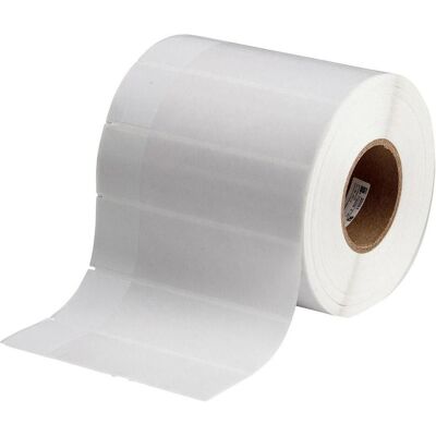 Brady, Etikettenrolle, THT-86-427-2, selbstlaminierendes Vinyl, Weiss/Transparent, 50.80 x 38.10(177.80) mm, permane (50.80 mm) Brady, Etikettenrolle, THT-86-427-2, selbstlaminierendes Vinyl, Weiss/Transparent, 50.80 x 38.10(177.80) mm, permane (50.80 mm)