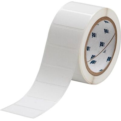 Brady, Etikettenrolle, THT-17-484-3, 25µ Polyester, Weiss, 50,8 x 25,4mm, extrem stark haftend, 1-bahnig (3000 E.) (55.88 mm) Brady, Etikettenrolle, THT-17-484-3, 25µ Polyester, Weiss, 50,8 x 25,4mm, extrem stark haftend, 1-bahnig (3000 E.) (55.88 mm)