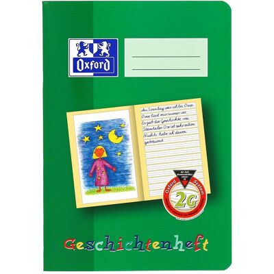 Oxford, Heft + Block, Geschichtenheft, A5 (A5, Liniert, Weicher Einband) Oxford, Heft + Block, Geschichtenheft, A5 (A5, Liniert, Weicher Einband)