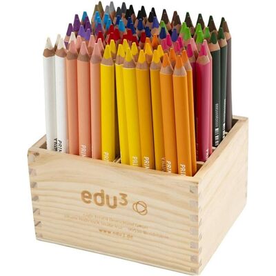 EDU3, Malstifte, edu Jumbo Coloured Pencils (96x) EDU3, Malstifte, edu Jumbo Coloured Pencils (96x)