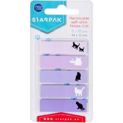 Starpak, Haftnotiz, Registerlaschen 44x12mm 5x20K STK (44 x 12 mm) Starpak, Haftnotiz, Registerlaschen 44x12mm 5x20K STK (44 x 12 mm)