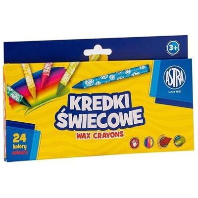 Astra, Malstifte, Runde Wachsmalstifte 24 Farben (24x) Astra, Malstifte, Runde Wachsmalstifte 24 Farben (24x)