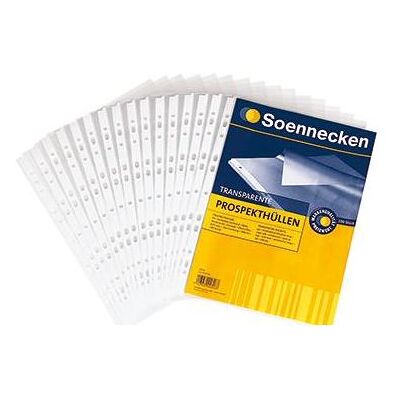Soennecken, Mappe, Prospekthülle 1602 DIN A4 PP transparent 100 St./Pack. (A4, 1x) Soennecken, Mappe, Prospekthülle 1602 DIN A4 PP transparent 100 St./Pack. (A4, 1x)