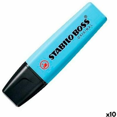 STABILO, Marker, Textmarker - BOSS ORIGINAL Pastel - 10er Pack - himmlisches Blau (10x) STABILO, Marker, Textmarker - BOSS ORIGINAL Pastel - 10er Pack - himmlisches Blau (10x)