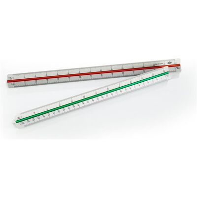 Wedo, Lineal, Dreikantmassstab (30 cm, Aluminium) Wedo, Lineal, Dreikantmassstab (30 cm, Aluminium)