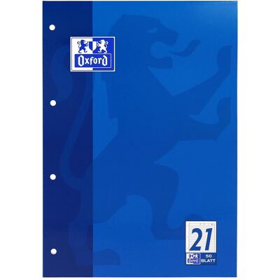 Oxford, Heft + Block, Arbeitsblätterblock, A4, Lineatur 21 (A4, Liniert, Harter Einband) Oxford, Heft + Block, Arbeitsblätterblock, A4, Lineatur 21 (A4, Liniert, Harter Einband)