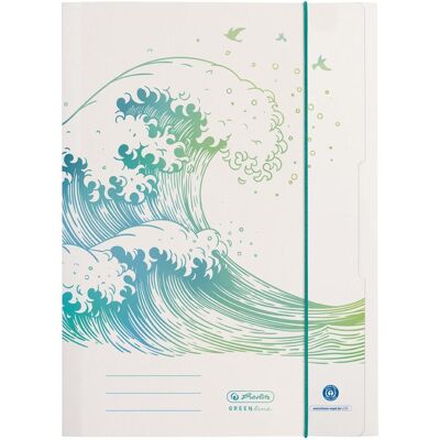 Herlitz, Mappe, Sammelmappe A4 GREENline Welle (A4) Herlitz, Mappe, Sammelmappe A4 GREENline Welle (A4)