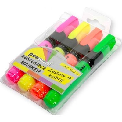Teka, Marker, Textmarker 4 Farben Teka, Marker, Textmarker 4 Farben