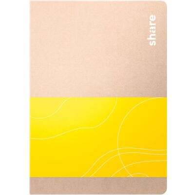 Share, Heft + Block, 4-0015005 Notizbuch liniert Gelb Anzahl der Blätter: 40 DIN A6 (A6, Liniert, Kein Einband) Share, Heft + Block, 4-0015005 Notizbuch liniert Gelb Anzahl der Blätter: 40 DIN A6 (A6, Liniert, Kein Einband)