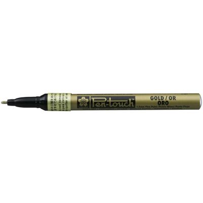 Sakura, Marker, Lackmarker Pen-Touch 1.0 mm, F, Gold (1x) Sakura, Marker, Lackmarker Pen-Touch 1.0 mm, F, Gold (1x)