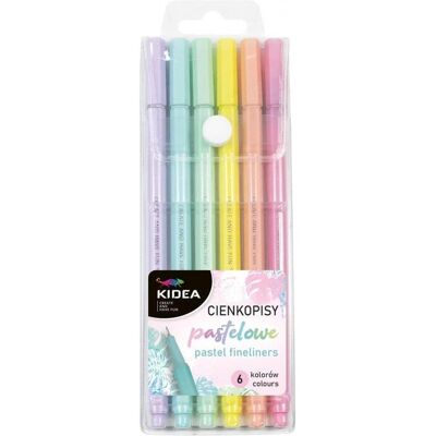 Derform, Schreibstifte, Pastell-Fineliner 6 Farben KIDEA (6x) Derform, Schreibstifte, Pastell-Fineliner 6 Farben KIDEA (6x)