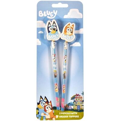 Sombo, Bleistift, Bluey Bleistifte mit Topper (2x) Sombo, Bleistift, Bluey Bleistifte mit Topper (2x)