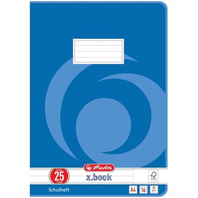 Herlitz, Heft + Block, Schulheft X-Book, DIN A4, Lineatur 25 (A4, Liniert) Herlitz, Heft + Block, Schulheft X-Book, DIN A4, Lineatur 25 (A4, Liniert)