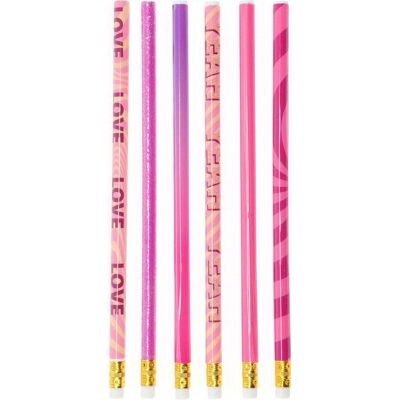 Bleistift, Graue HB-Stifte Pink, 6 Stk. (HB, 6x) Bleistift, Graue HB-Stifte Pink, 6 Stk. (HB, 6x)