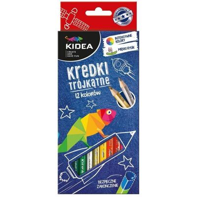 Derform, Malstifte, KIDEA Dreiecksmalstifte 12 Farben (12x) Derform, Malstifte, KIDEA Dreiecksmalstifte 12 Farben (12x)
