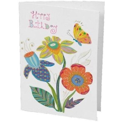Turnowsky, Grusskarte + Briefpapier, Karte B6 + Umschlag MO8301X1 Blumen und Schmetterling Turnowsky, Grusskarte + Briefpapier, Karte B6 + Umschlag MO8301X1 Blumen und Schmetterling