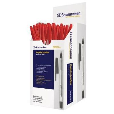 Soennecken, Schreibstifte, Einwegkugelschreiber 3610 Nr.1 Kappe rot 50 St./Pack. (50x) Soennecken, Schreibstifte, Einwegkugelschreiber 3610 Nr.1 Kappe rot 50 St./Pack. (50x)