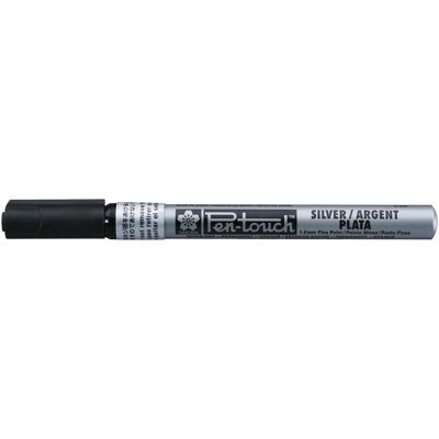 Sakura, Marker, Lackmarker Pen-Touch 1.0 mm, F, Silber (1x) Sakura, Marker, Lackmarker Pen-Touch 1.0 mm, F, Silber (1x)