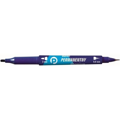 Tetis, Marker, Permanentmarker blau mit 2 runden Spitzen (12x) Tetis, Marker, Permanentmarker blau mit 2 runden Spitzen (12x)