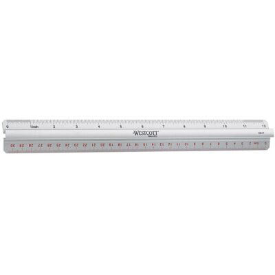 Westcott, Lineal, Alulineal (30 cm, Aluminium) Westcott, Lineal, Alulineal (30 cm, Aluminium)