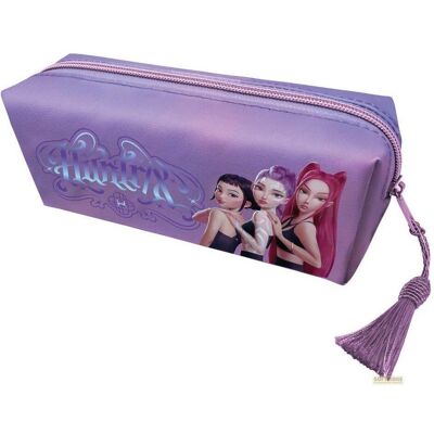 Pyramid Etui, KPop Demon Hunters trousse avec pompon Huntrix Pyramid Etui, KPop Demon Hunters trousse avec pompon Huntrix