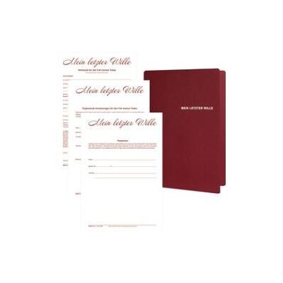 Rnk, Mappe, Mappe Mein letzter Wille 1Person (A4, 1x) Rnk, Mappe, Mappe Mein letzter Wille 1Person (A4, 1x)