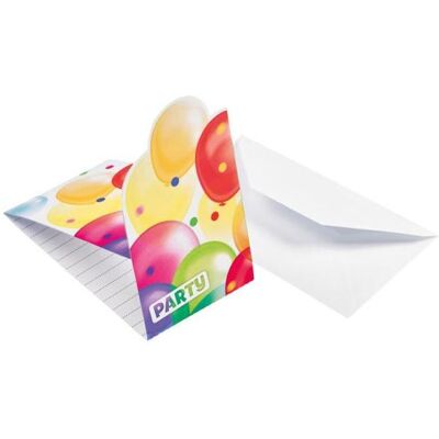 Magni, Grusskarte + Briefpapier, Einladungskarten Balloons 8er (8 Stk.) Magni, Grusskarte + Briefpapier, Einladungskarten Balloons 8er (8 Stk.)