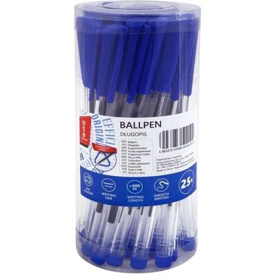 Memobe, Bleistift, Blauer Tuben-Bürostift (25 Stück) (1 mm, 25x) Memobe, Bleistift, Blauer Tuben-Bürostift (25 Stück) (1 mm, 25x)