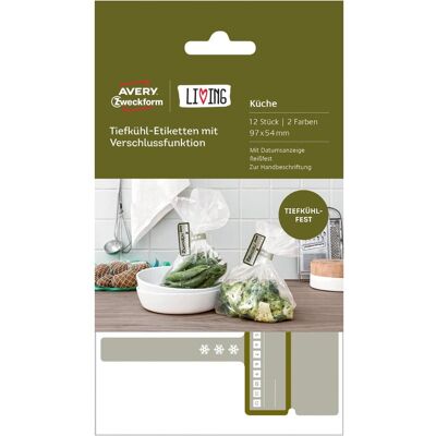 Magni, Etiketten, 62006 Living Tiefkühl-Etiketten mit Verschlussfunktion (97 x 54 mm, 2 Farben) 12 Stü Magni, Etiketten, 62006 Living Tiefkühl-Etiketten mit Verschlussfunktion (97 x 54 mm, 2 Farben) 12 Stü
