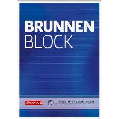 10x Brunnen, Heft + Block, Briefblock (A4, Liniert) 10x Brunnen, Heft + Block, Briefblock (A4, Liniert)