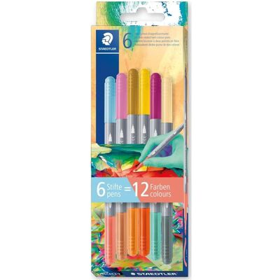 Staedtler Marker, Multiverse doppelseitige Marker 6 Stück 12 Farben (6x) Staedtler Marker, Multiverse doppelseitige Marker 6 Stück 12 Farben (6x)