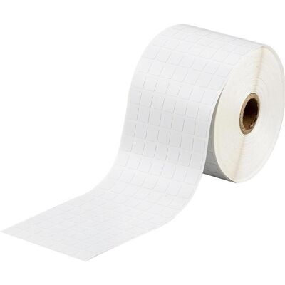 Brady, Etikettenrolle, BPT-38-8423-2.5, Polyester, Weiss, 9.53 x 9.53 mm, permanent, 9-bahnig (2500 E.) (108 mm) Brady, Etikettenrolle, BPT-38-8423-2.5, Polyester, Weiss, 9.53 x 9.53 mm, permanent, 9-bahnig (2500 E.) (108 mm)