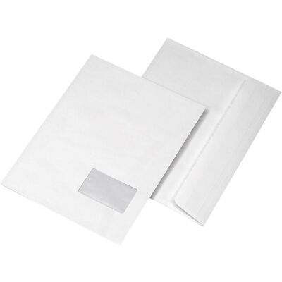 Mailmedia, Versandtasche + Luftpolstertasche, Faltenumschläge mit Haftklebestreifen C4, weiss - für den Markt: D - L - A (284230) (250 Stk.) Mailmedia, Versandtasche + Luftpolstertasche, Faltenumschläge mit Haftklebestreifen C4, weiss - für den Markt: D - L - A (284230) (250 Stk.)