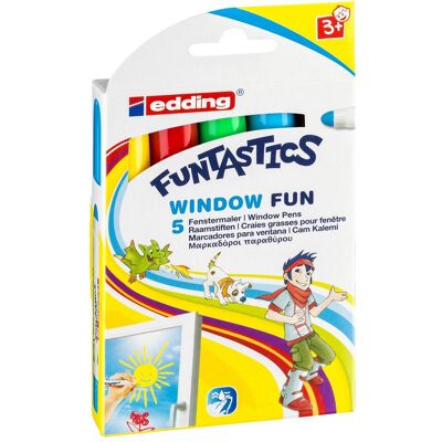 Edding, Marker, Windowmarker 16 Funtastics (5x) Edding, Marker, Windowmarker 16 Funtastics (5x)