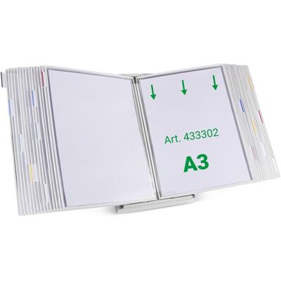 Tarifold, Informationsschild, Sichttafelsystem 433302 DIN A3 weiss mit 30 St. Sichttafeln Tarifold, Informationsschild, Sichttafelsystem 433302 DIN A3 weiss mit 30 St. Sichttafeln