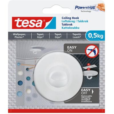 tesa, Klebehaken + Klebenagel, SPEAKER FOR CEILING 77781 1X0.5KG WHITE tesa, Klebehaken + Klebenagel, SPEAKER FOR CEILING 77781 1X0.5KG WHITE