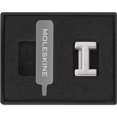 Moleskine, Heft + Block, Pin Buchstabe I Silber (Kein Einband) Moleskine, Heft + Block, Pin Buchstabe I Silber (Kein Einband)