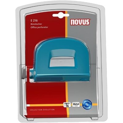 Novus, Locher, Locher E216 türkis im Blister Novus, Locher, Locher E216 türkis im Blister