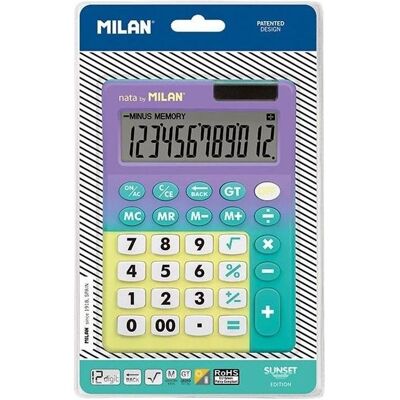 Milan, Taschenrechner, Grosstastenrechner Sunset Lila Blister (Batteriebetrieb) Milan, Taschenrechner, Grosstastenrechner Sunset Lila Blister (Batteriebetrieb)